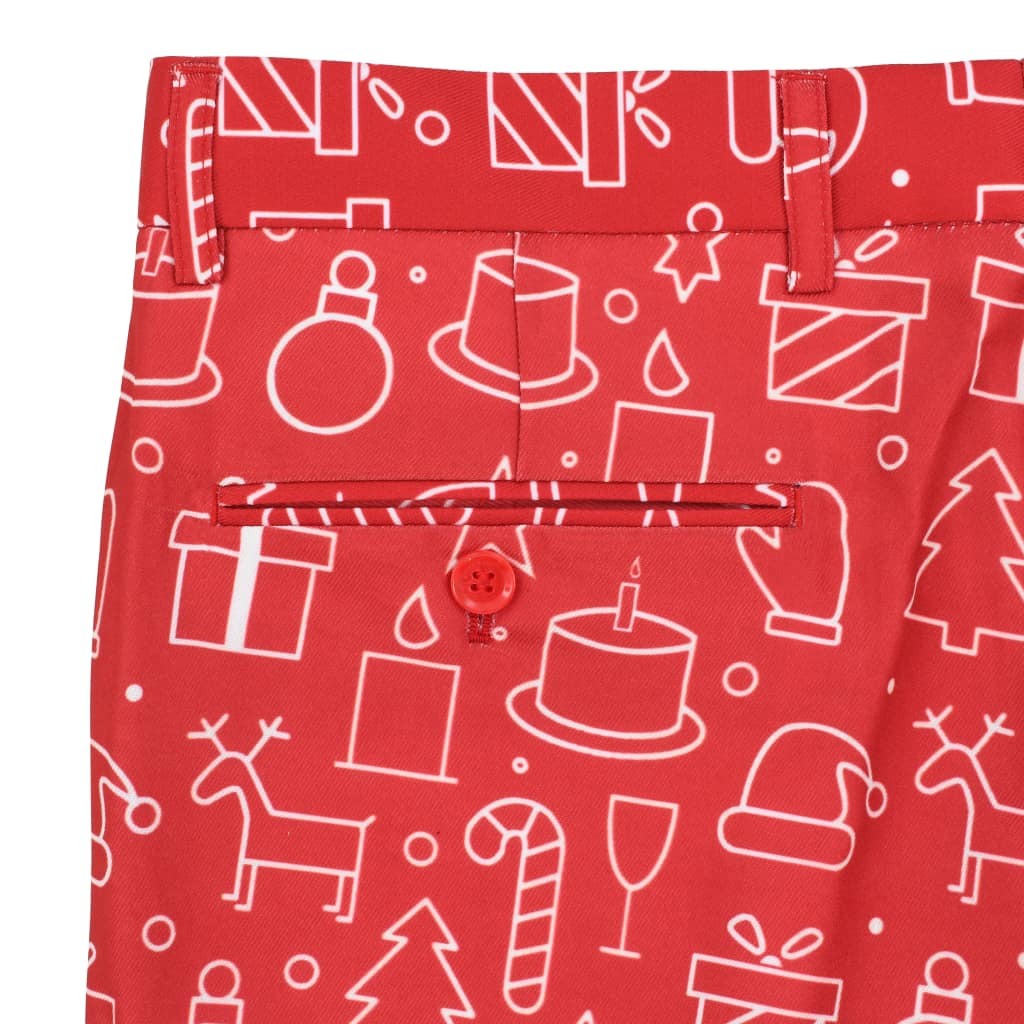 2 Piece Mens Christmas Suit with Tie Size 56 Gifts Red